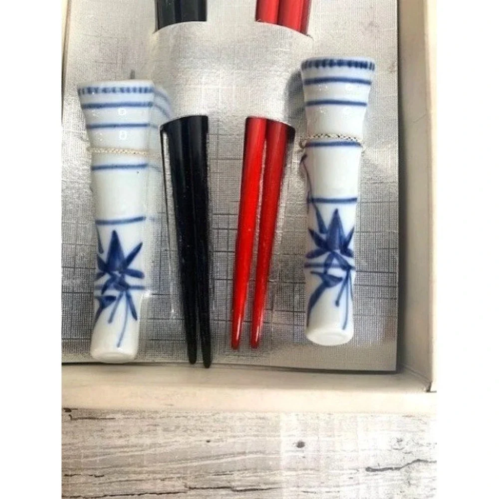 New‎ Ukiyo-E Japanese Chopsticks & Holders Gift Set in Box